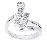 14k White Gold Diamond Right Hand Ring (H/I1, 1/3 ct. tw.)
