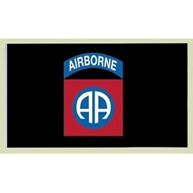 3' x 5' Black 82nd Airborne Flag