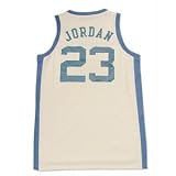 (ナイキ)Nike NCAA ノースカロライナ大学 #23 マイケル・ジョーダン NCAA&USA TD TWILL ユニフォーム (ホワイト)