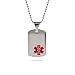 Eve's Addiction Engravable Dog Tag Medical Alert Pendant