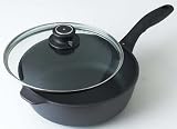 Swiss Diamond Cast-Aluminum Nonstick 4-2/7-Quart Saute Pan with Lid