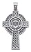 14kt White Gold Claddaugh Cross - D1522
