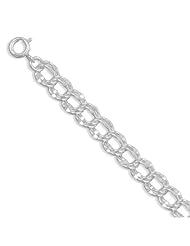 Sterling Silver 8 Inch Charm Chain (7.5mm)
