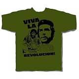 Buy Tie-Dyed - Che Guevara-Viva La Revolucion T-Shirt (Army Green) by Tie-Dyed