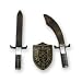 WII Nintendo Wii 3-in-1 Battle Combat Gear FOR THE NINTENDO WII SYSTEM!!! Comes with Wii Sword, Wii Knife, and Wii Shield (NINTENDO WII SYSTEM IS NOT INCLUDED)(NINTENDO WII SYSTEM SOLD SEPERATELY)(WII COMBAT KIT ONLY!!!)