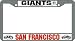 San Francisco Giants Chrome License Plate Frame
