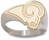 St. Louis Rams Solid 14K Gold Logo Ring Size 10.5