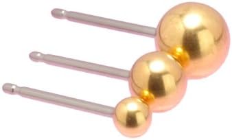 Blomdahl Golden Titanium 5mm Balll Earrings