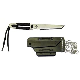 Navy Seals Tanto Neck Knife with Sheath