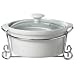 Alco 8" Round Covered Backing Dish with Serving Rack