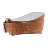 Power Contour Leather Lifting Belt 6' W x 20'-24' Waist