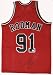 Dennis Rodman Signed Authentic Bulls Red Jersey