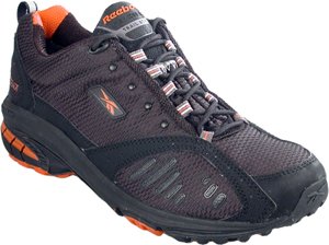 Reebok Mens Premier Trail III GTX Black/Shark/Orange/Silver Running shoe