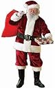 Adult XXL Crimson Regency Plush Santa Suit