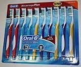 Oral-B Advantage Plus Toothbrushes, 10-Pack, Medium