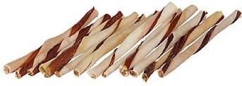 Petco Natural Flavor Pork & Beef Twisted Sticks Rawhide Dog Treat, 5" Length