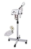 2 in 1 Facial Steamer Ozone Aromatherapy Skin Care Salon Therapy High Frequency