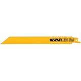 DEWALT DW4809 8-Inch 14 TPI Straight Back Heavy-Gauge Bi-Metal Reciprocating Saw Blade, 5-Pack