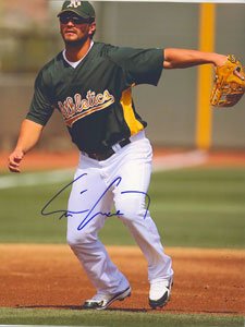 Eric Chavez Oakland Athletics Signed 8x10 Photo