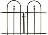 Panacea Products Arched Finial Gate, Brushed Bronze.