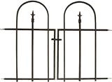 Panacea Products Arched Finial Gate, Brushed Bronze