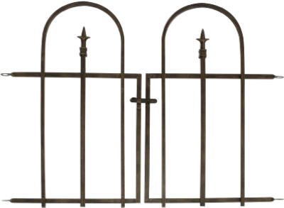 Panacea Products Arched Finial Gate, Brushed Bronze