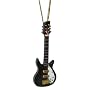 Miniature Black Rickenbacker Electric Guitar Christmas Ornament 4"