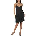 Mossimo&reg; Black: Tie Neck Babydoll Halter Dress - Ebony