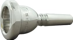 Bach Large Shank Trombone Mouthpiece Silver    5G