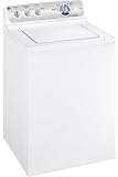GE: GTWN3000MWS 27” Top-Load Washer with 3.7 cu. ft. Capacity, GentlePower Agitator, 2 Wash/Spin Combinations, 3 Wash/Rinse Temperatures, 630-RPM Spin Speed and Stainless Steel Basket