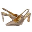 Via Spiga Women's 'Sticker' Platino Snake Slingback Pump