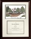 Scholar New Mexico Lobos NCAA 18 &acute; x 24 &acute; Framed Limited Edition Lithograph with Diploma Opening - B0001LSYZQ