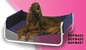 Dog Beds - Firstrax - Sof-Bed-22"x18" Silver Frame/Burgundy Bed