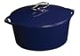 Lodge Enamel Cast-Iron 7-Quart Dutch Oven, Liberty Blue