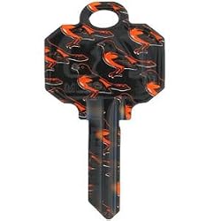 Baltimore Orioles Schlage SC1 House Key