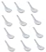 Kitchen & Housewares : Chinese Porcelain Soup spoons, 12 pc (B745-12)