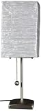 Unique Unusual Eclectic Interesting Lighting - 17" Yoko Contemporary Lantern Table Lamp - Silver