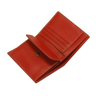 ◇牛革◇オイルレザー◇二つ折り財布(縦型）/4色