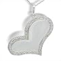 18K white gold Pure Heart Mother of Pearl Pendant