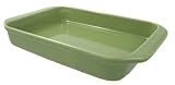 Chantal Ceramic 3-1/4 Quart/9x13 Rectangular Baker, Glossy Garden Green