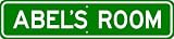 ABEL ROOM SIGN - Personalized Gift Boy or Girl, Aluminum