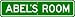 ABEL ROOM SIGN - Personalized Gift Boy or Girl, Aluminum