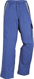 Arbeitshose Kontrast-Design kornblau-grau 48