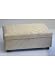 Cream Damask Storage Chest / Footstool