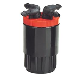 4 Pack of Raindrip+ Red Bubbler 10 GPH, 1 2-inch Riser by