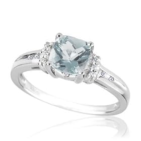 Aquamarine and Diamond Ring by Reeds