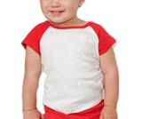 Bella Baby Short Sleeve Two-Tone Raglan T-Shirt