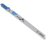 Bosch T127D 4' x 8 TPI HSS T-Shank Jig Saw Blades Straight Cuts in Aluminum and Non-Ferrous Metals 5 Blades per Pack