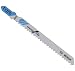 Bosch T127D 4" x 8 TPI HSS T-Shank Jig Saw Blades Straight Cuts in Aluminum and Non-Ferrous Metals 5 Blades per Pack