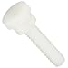 Nylon 6/6 Thumb Screw, Inch, Knurled Head, Thumb Drive, Flat Point, Plain Finish, Meets IFI-156 2002 Specifications, Right Hand Threads, Made In US